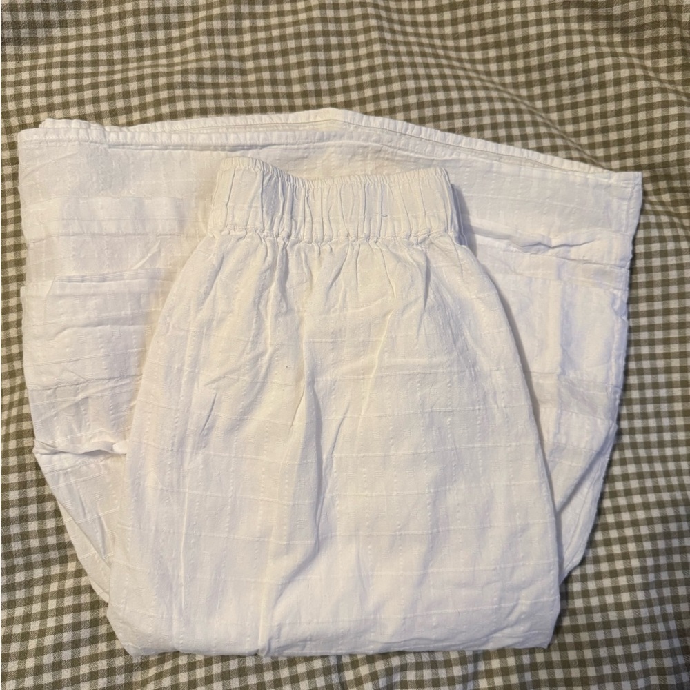 Madewell 100% Cotton White Midi Skirt